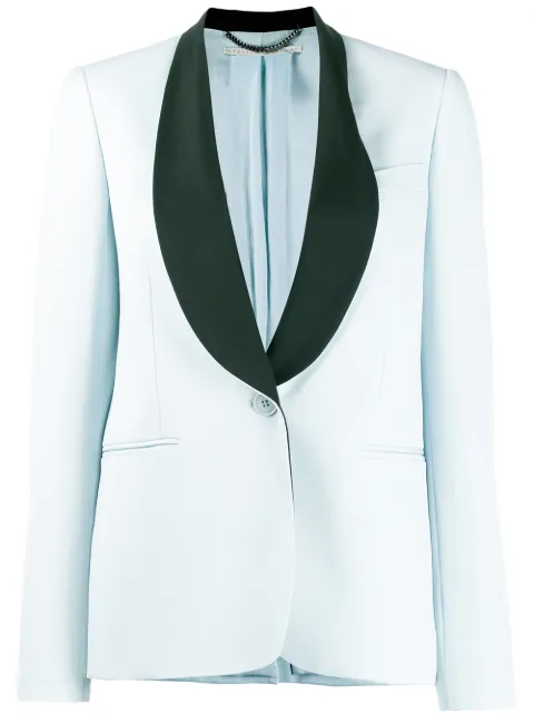 Stella McCartney contrast lapel blazer