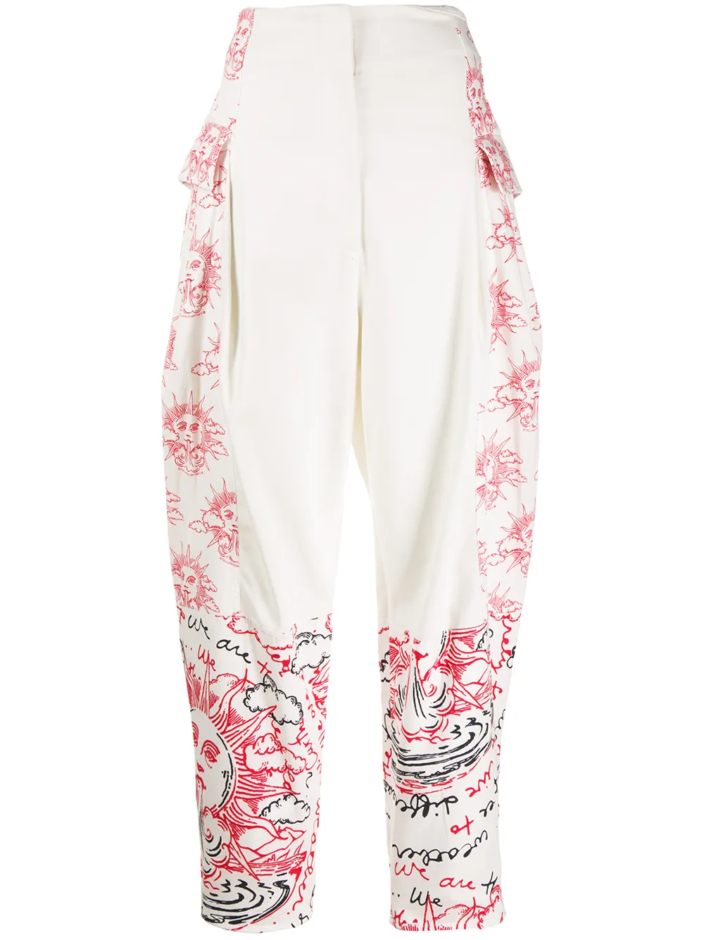 STELLA MCCARTNEY SUN MOTIF TAPERED TROUSERS