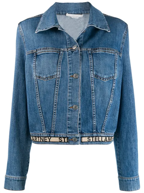 Stella McCartney logo hem denim jacket