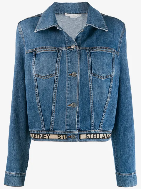 Stella McCartney logo hem denim jacket