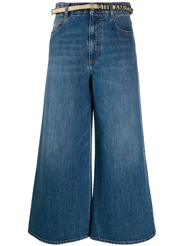 stella mccartney wide leg jeans