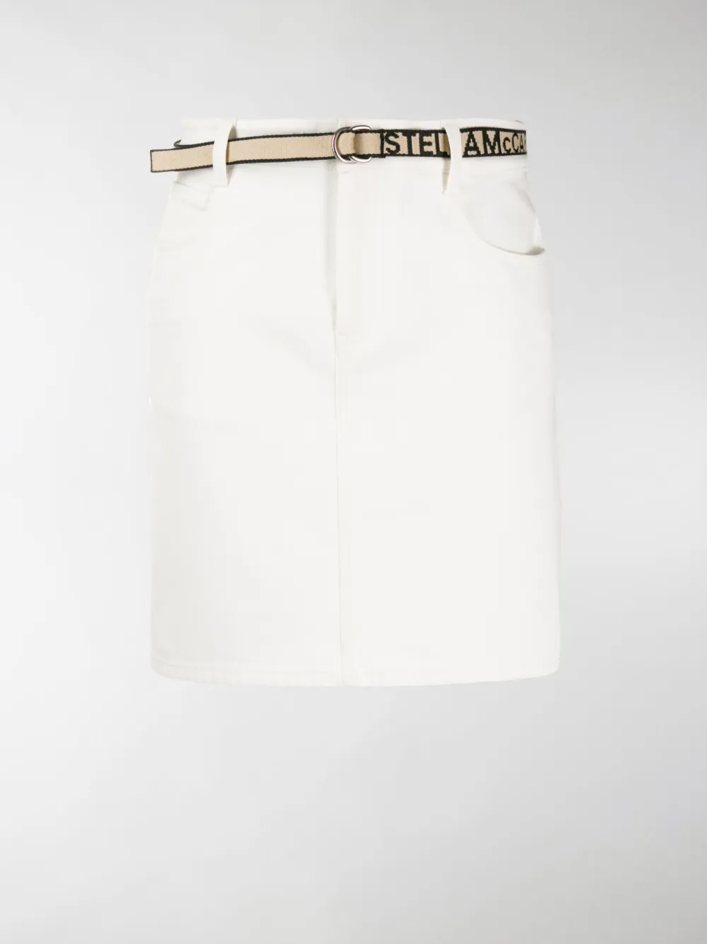 Stella Mccartney Skirt In White Denim In White