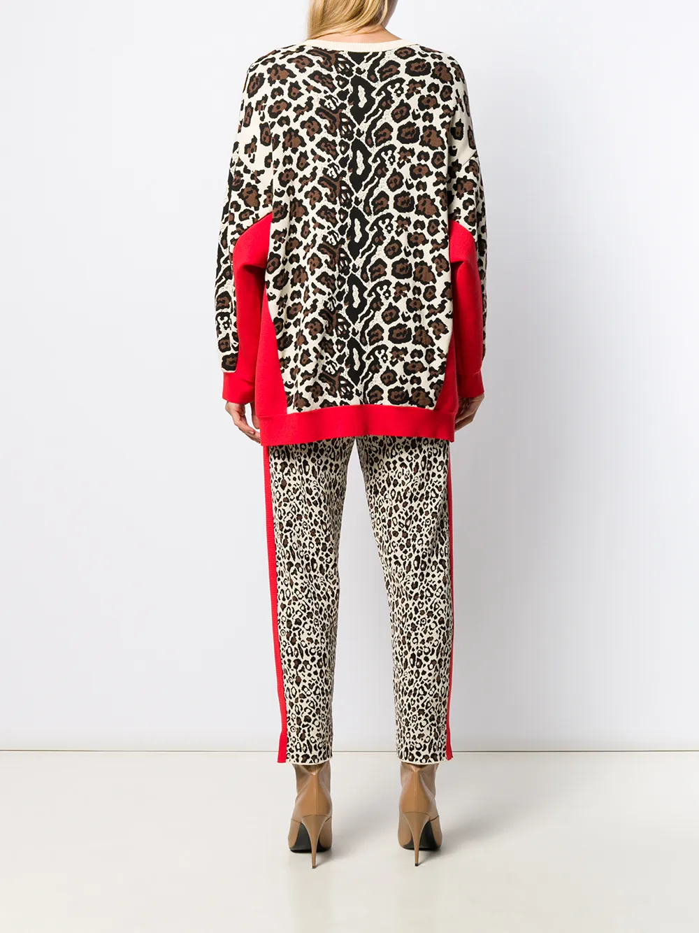 Stella McCartney Trui met luipaardprint Beige