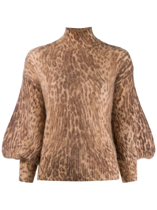 Zimmermann Leopard Print Sweater Ss20 Farfetch Com