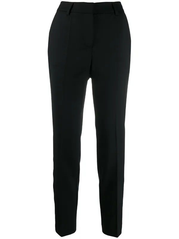 Cropped slim-fit Trousers Black FARFETCH IN