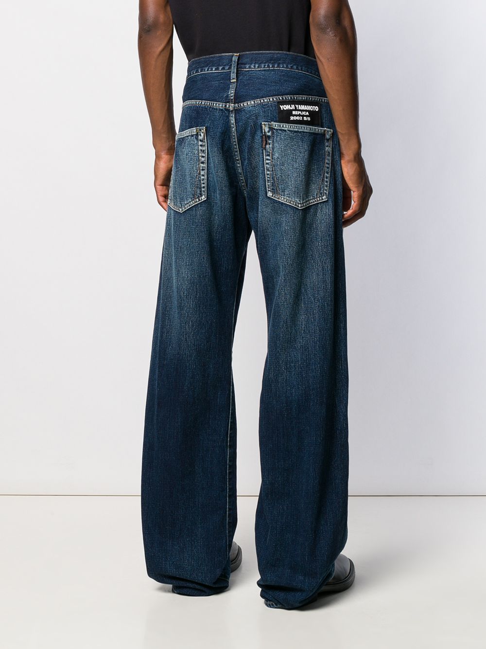 фото Yohji Yamamoto джинсы широкого кроя