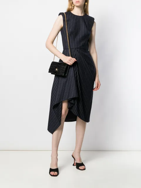 alexander mcqueen striped dress