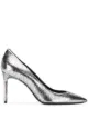 الصورة 1 من Saint Laurent حذاء بكعب رفيع معدني