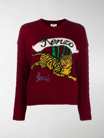 Kenzo Bamboo tiger jumper red | MODES