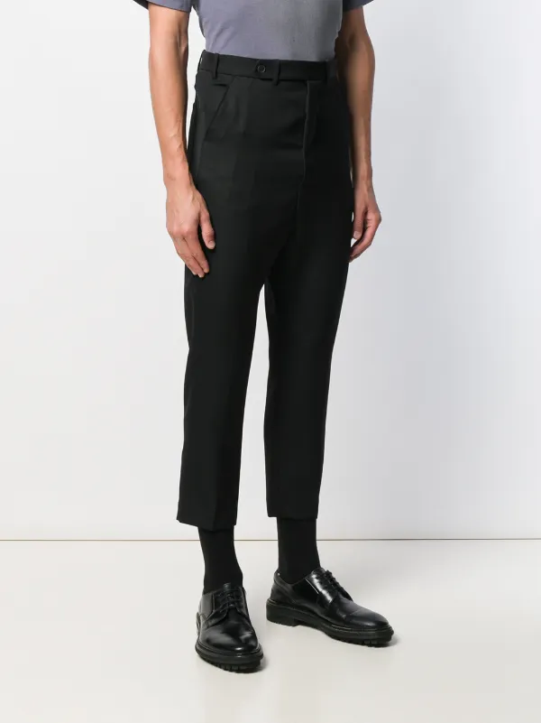 Haider Ackermann drop-crotch Cropped Trousers - Farfetch