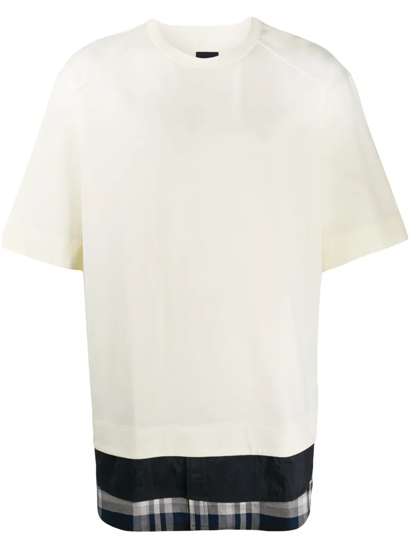 Click to view more detailed imagery on our partner's website Juun.J T-Shirt Im Layering-Look In 01 White