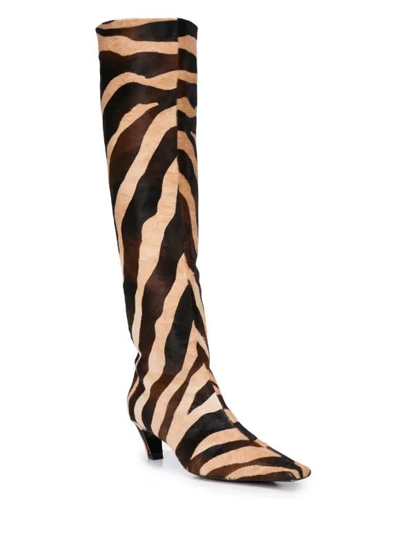 animal print tall boots