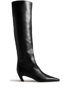 ケイト KHAITE Diego ブラックレザー ニーハイ ロングブーツ 37 ケイト KHAITE Diego ブラックレザー ニーハイ ロングブーツ 37
