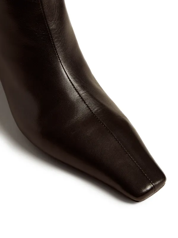 定価14万 KHAITE ケイト アリゾナ レザー アンクル ブーツ 37 黒 定価14万 KHAITE ケイト アリゾナ レザー アンクル ブーツ 37 黒