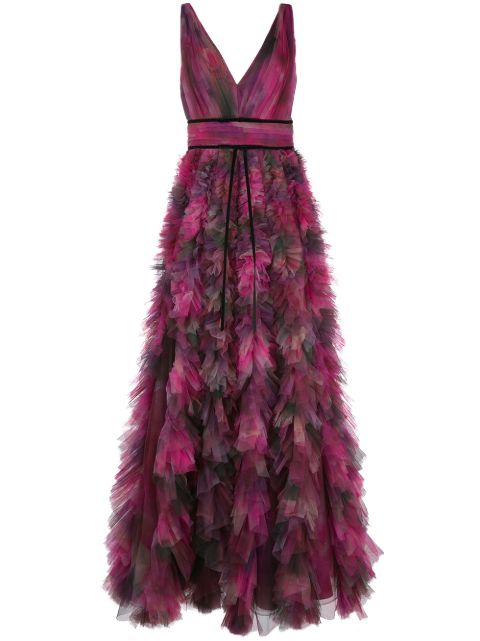 marchesa purple gown