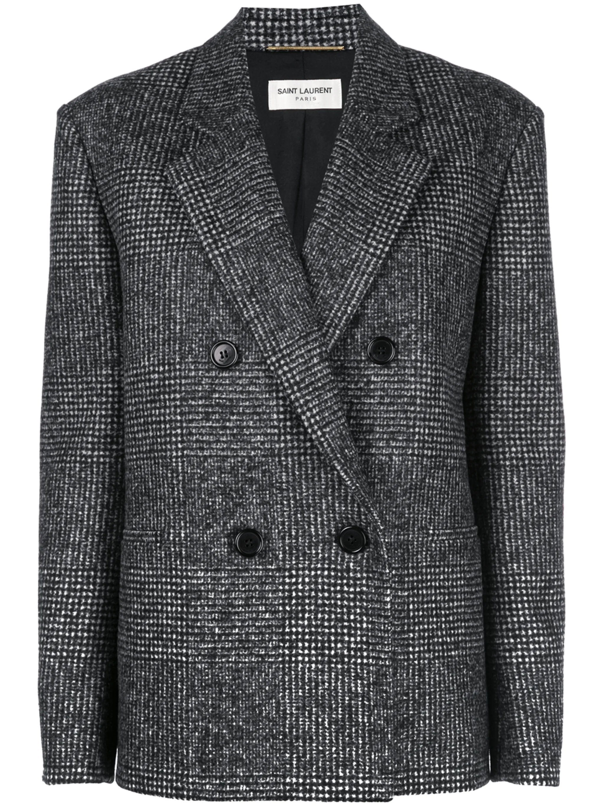 Saint Laurent double-breasted tweed blazer