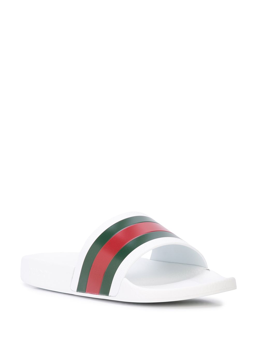 Gucci rubber slide sandals White