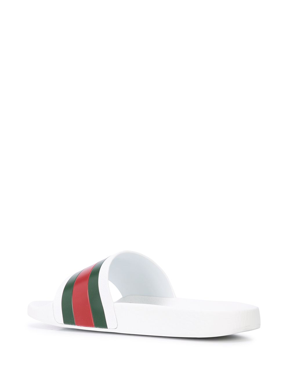 Gucci rubber slide sandals White