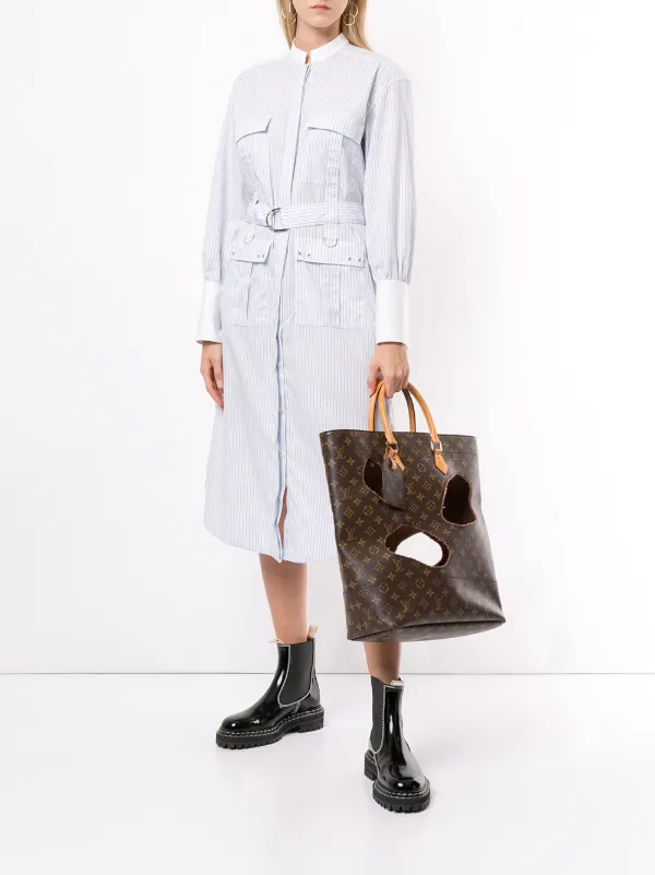 Louis Vuitton x Comme Des Garçons 2014 pre-owned Burned Holes Monogram Tote  Bag - Farfetch