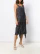 Romeo Gigli Pre-Owned 1990's zigzag handkerchief hem dress