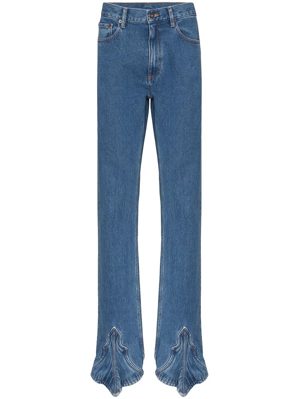 фото Y/project джинсы прямого кроя со штрипками