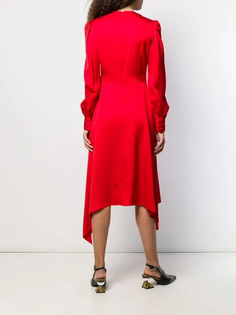 ALEXANDER MCQUEEN DRAPED ASYMMETRIC DRESS