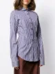 Romeo Gigli Pre-Owned 1997 striped slim shirt