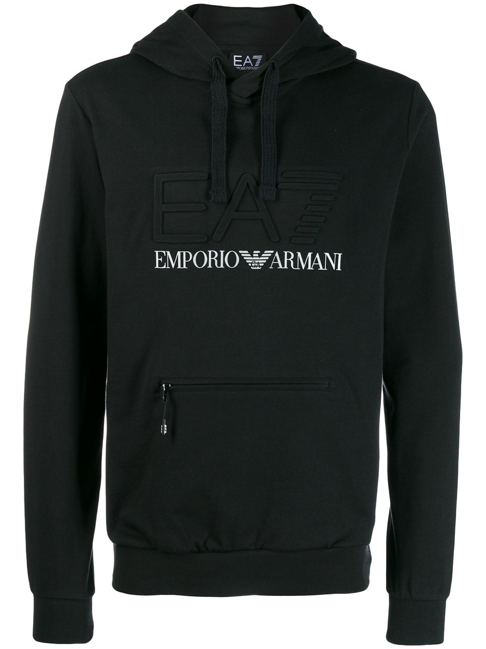 фото Ea7 Emporio Armani худи с тисненым логотипом