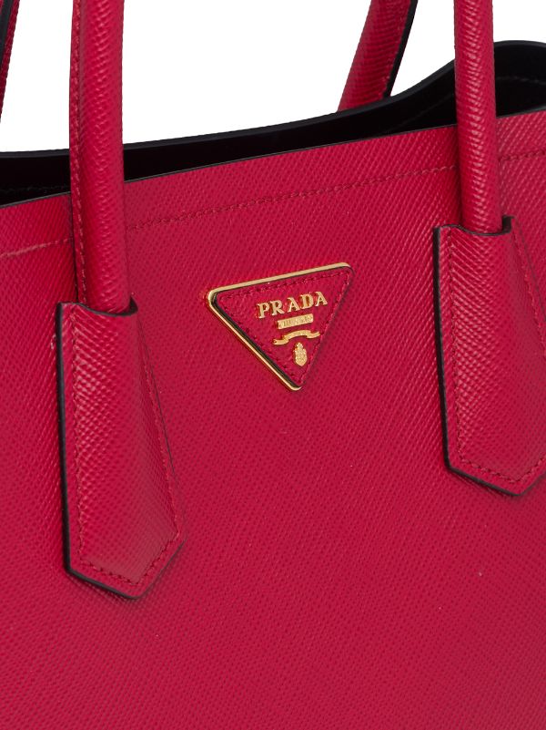 Prada Double Saffiano Leather Mini Bag - Farfetch