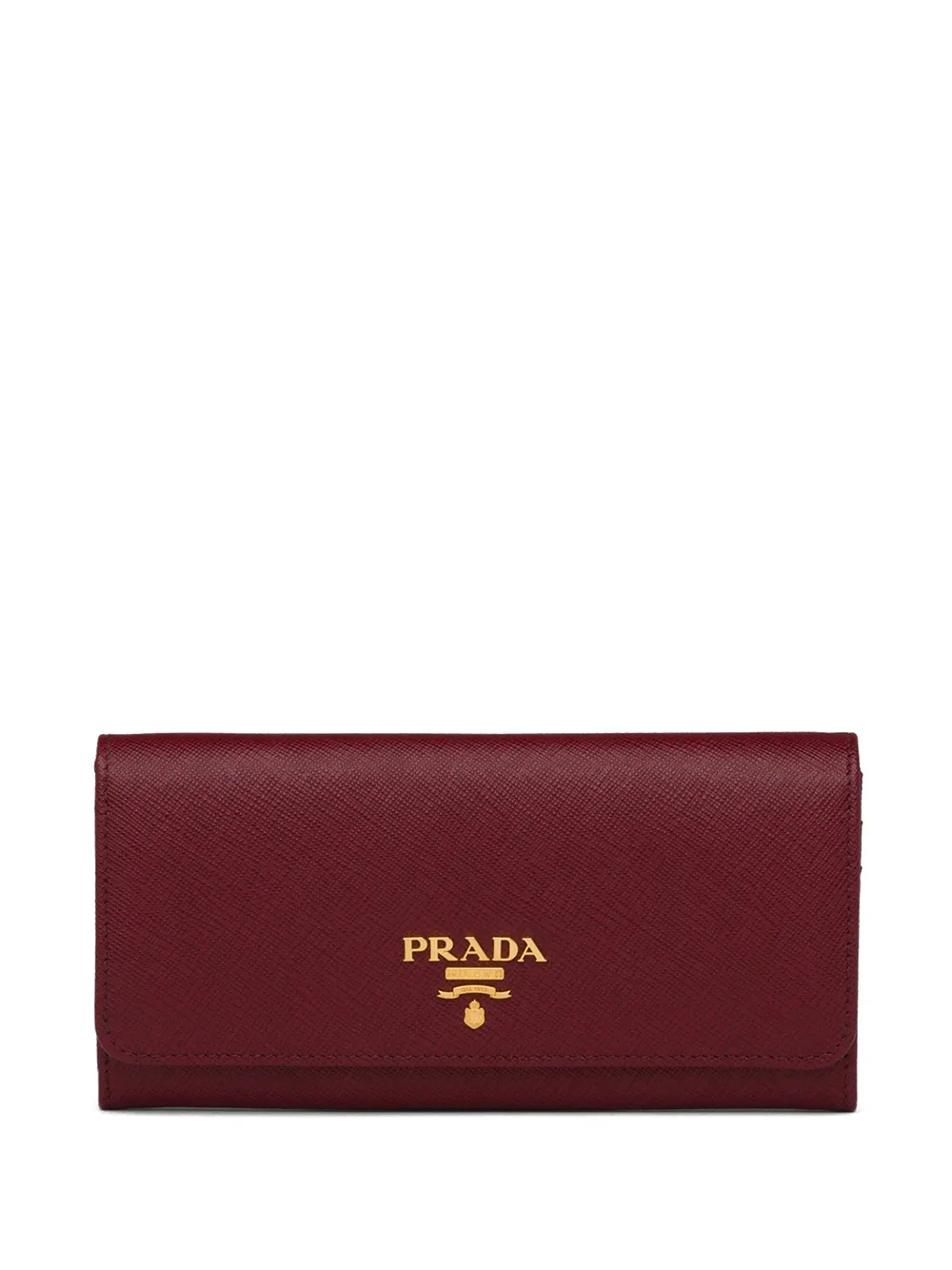 Prada Portemonnee van saffiano leer Rood