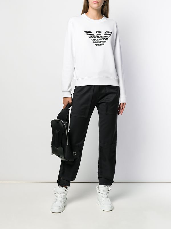 emporio armani script logo sweatshirt