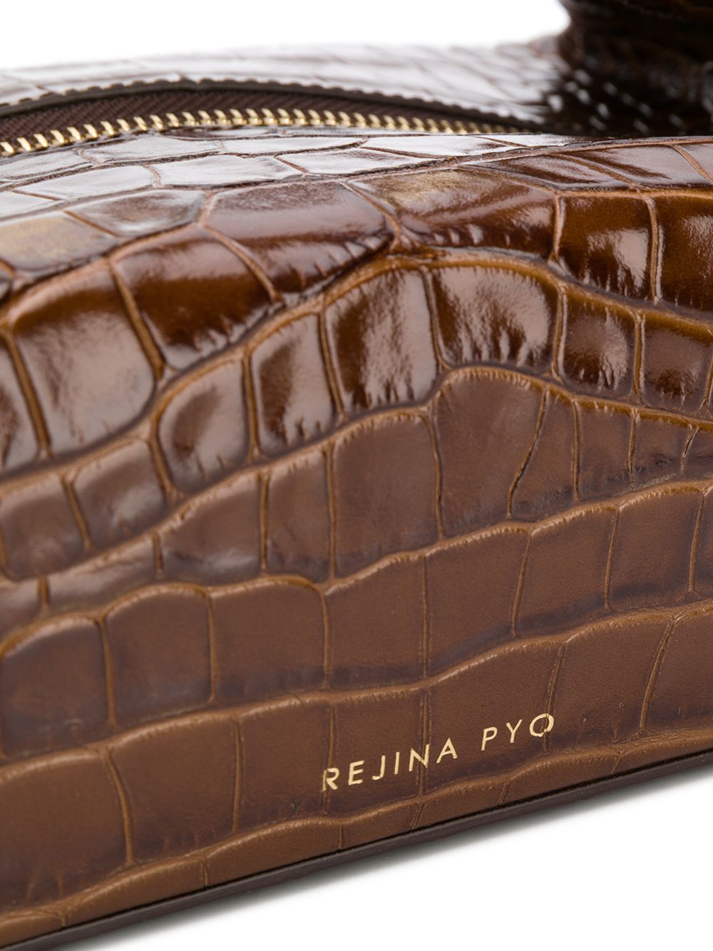 фото Rejina pyo сумка-тоут с тиснением под кожу крокодила