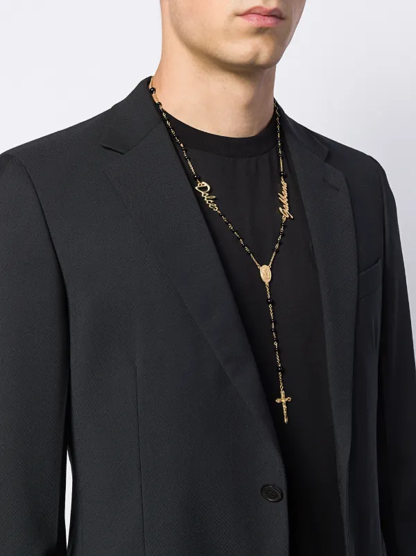 dolce and gabbana rosary necklace