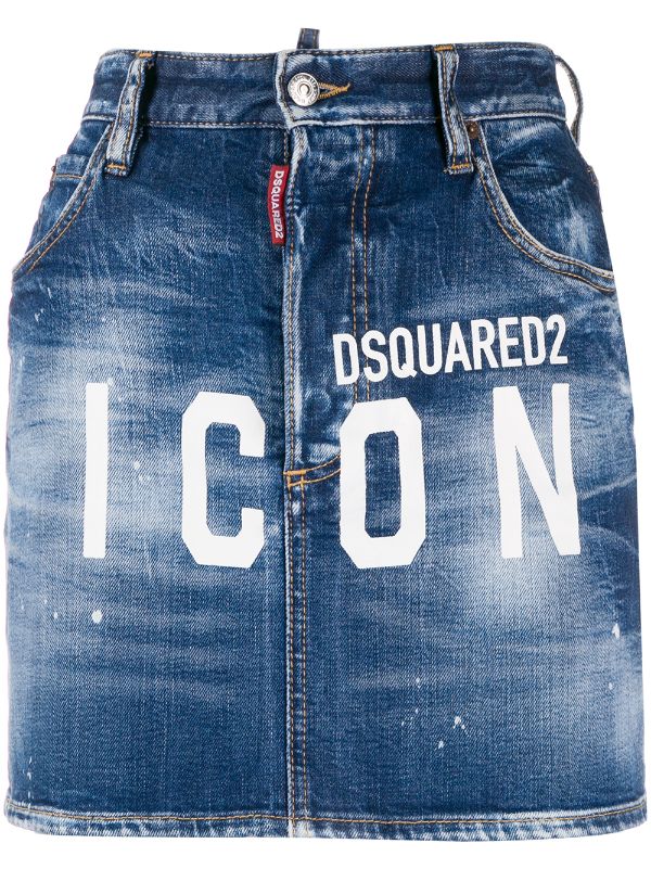 dsquared2 denim skirt