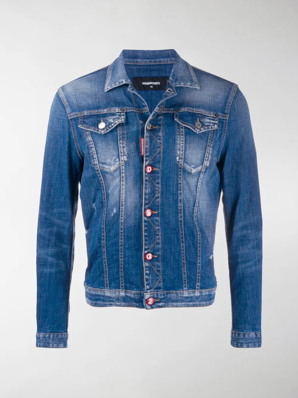 DSQUARED2 LOGO DENIM JACKET,14327688