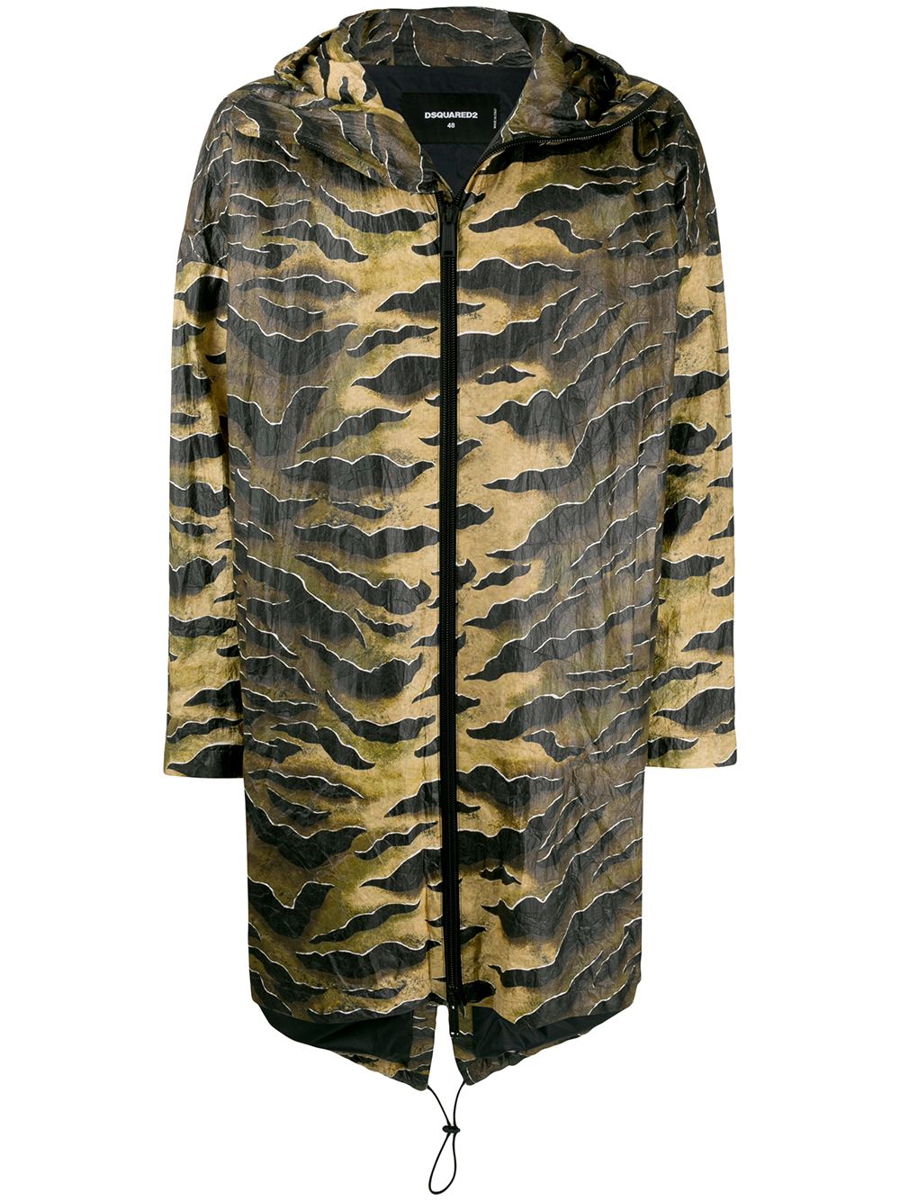 Dsquared2 Printed Lightweight Jacket In Green