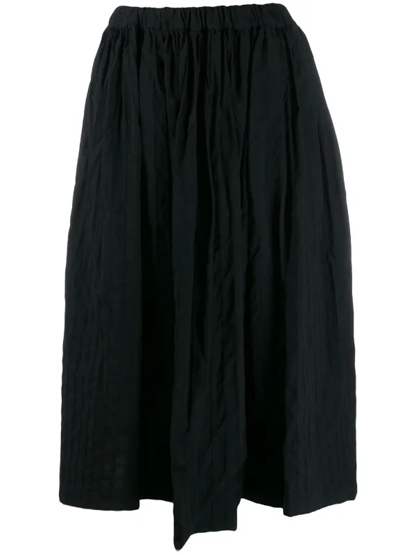 comme des garcons pleated skirt
