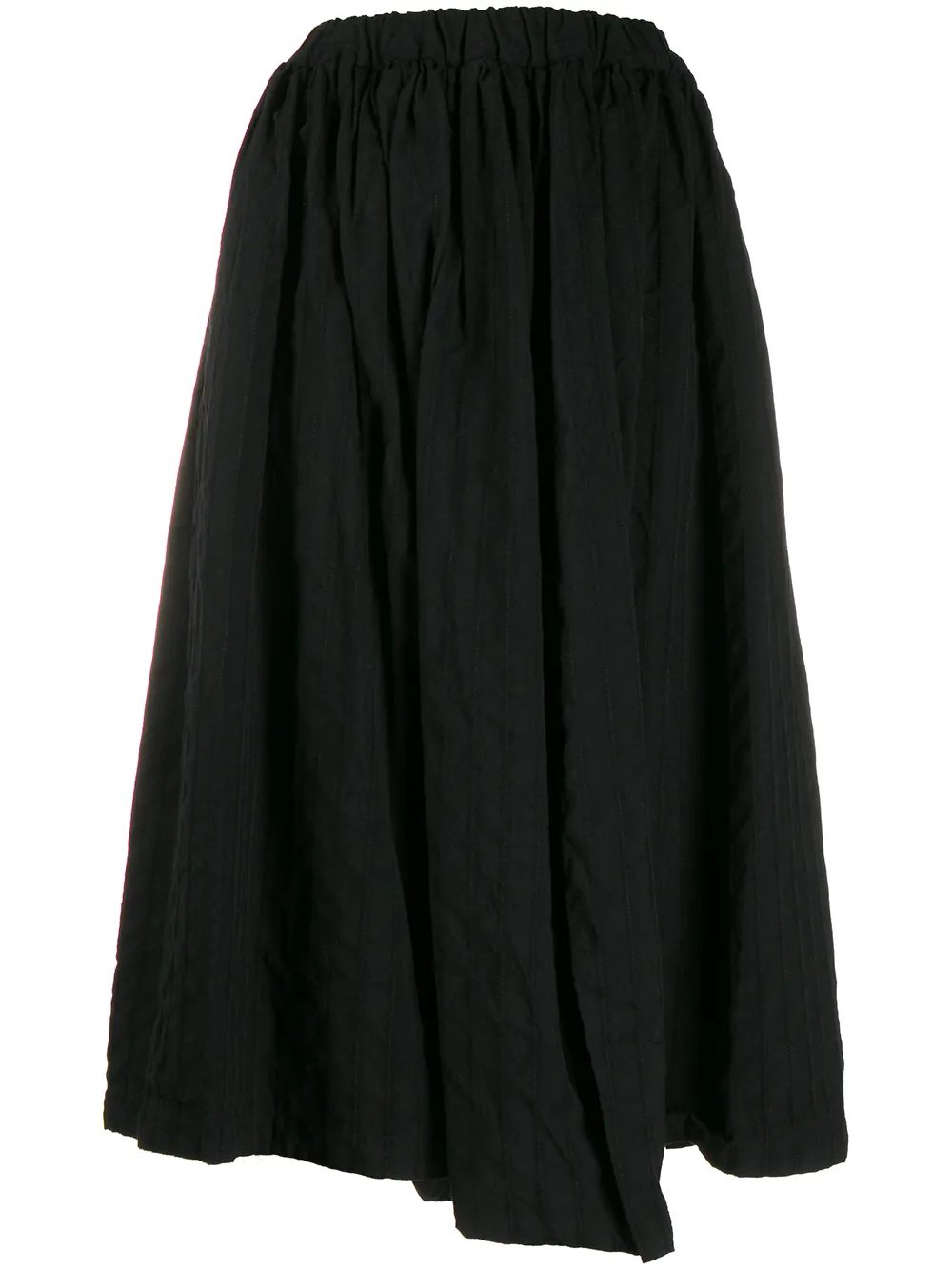 Comme Des Garçons Comme Des Garçons Asymmetrische plooirok Zwart