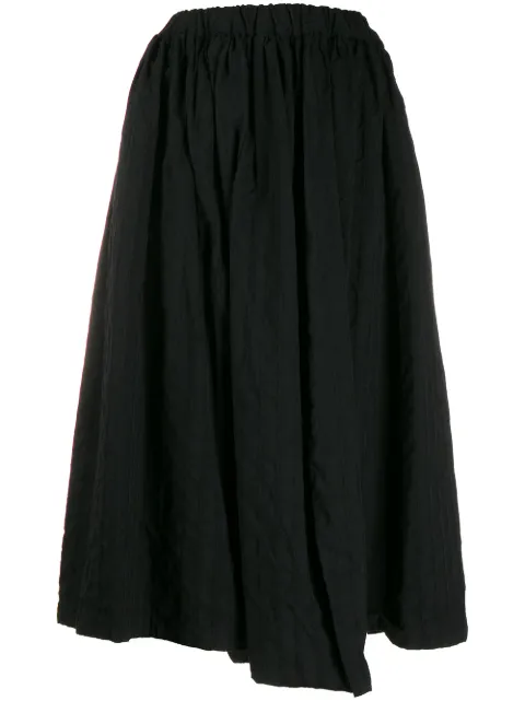 Comme Des Garçons Comme Des Garçons asymmetric pleated skirt