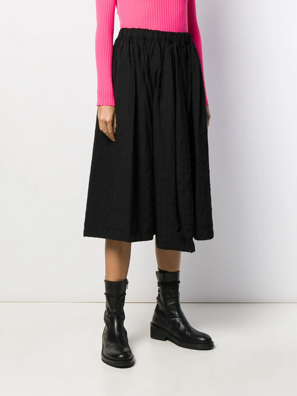 Comme Des Garçons Comme Des Garçons Asymmetrische plooirok Zwart