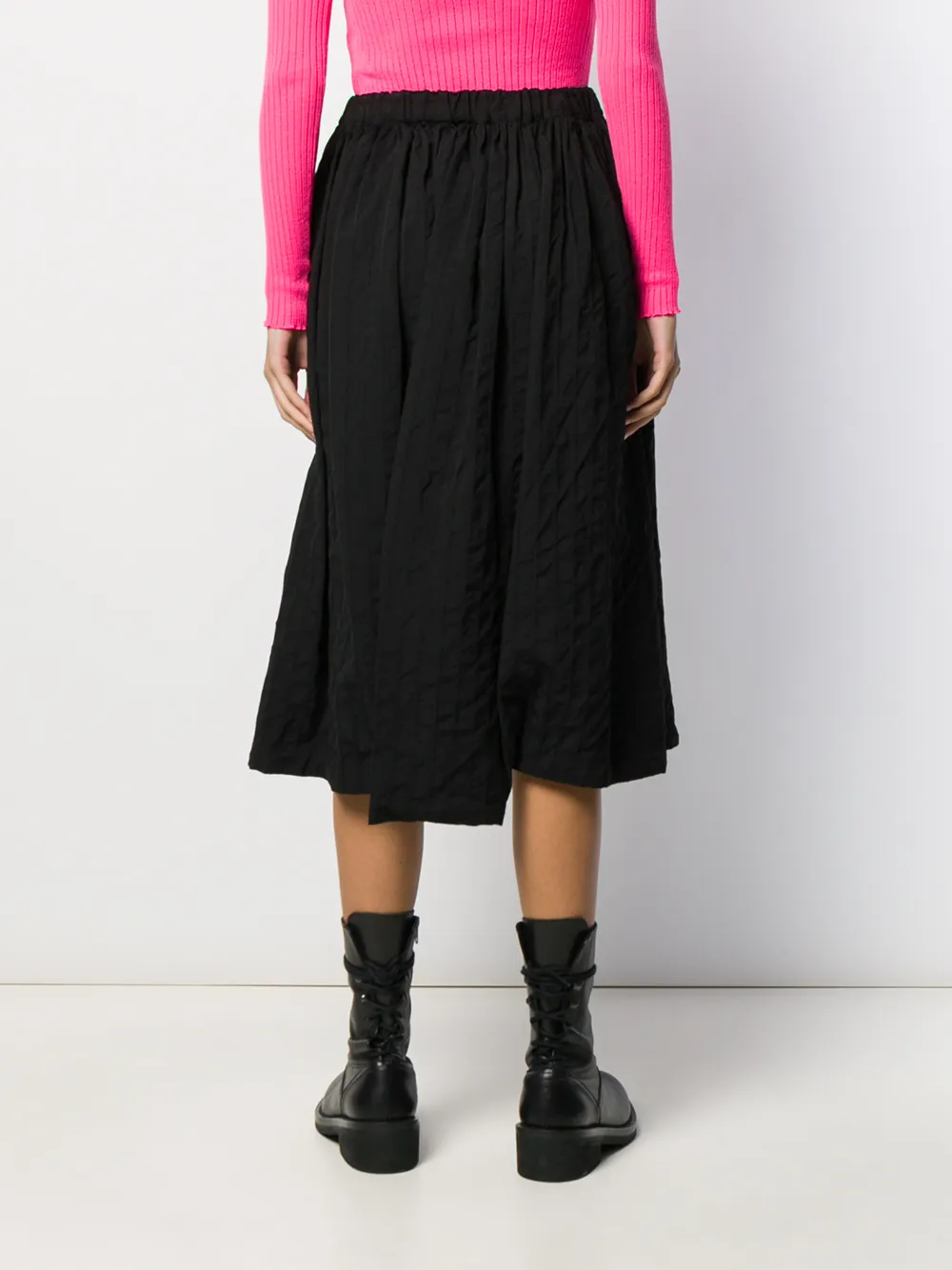 Comme Des Garçons Comme Des Garçons Asymmetrische plooirok Zwart