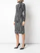Christian Siriano metallic fitted dress