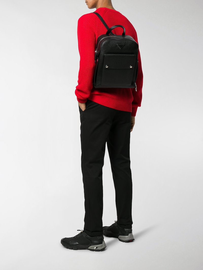 Prada leather backpack black | MODES Prada leather backpack black | MODES