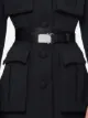 Prada logo plaque belt