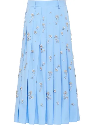 floral embellished skirt