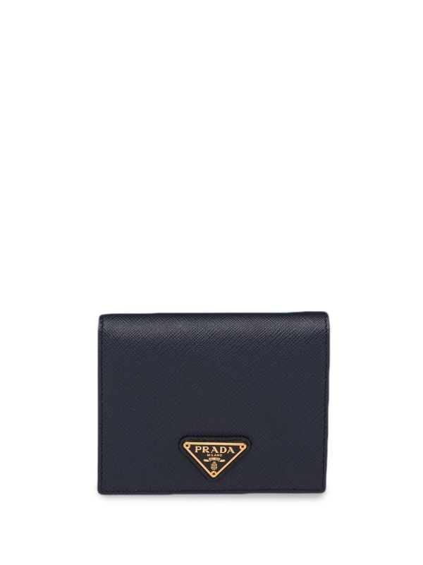prada saffiano compact wallet