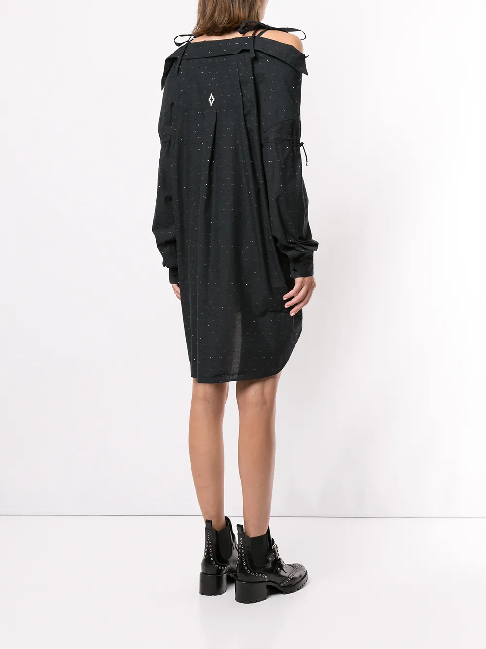 Marcelo Burlon County of Milan Lurex jurk Zwart