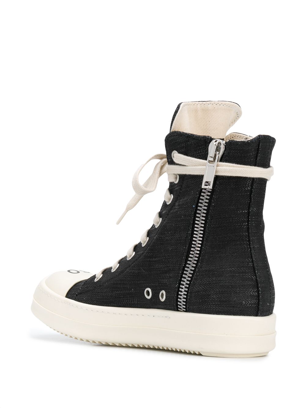 фото Rick Owens DRKSHDW джинсовые высокие кеды