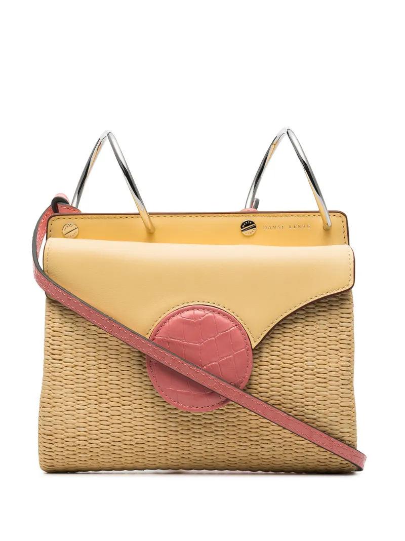 yellow leather crossbody