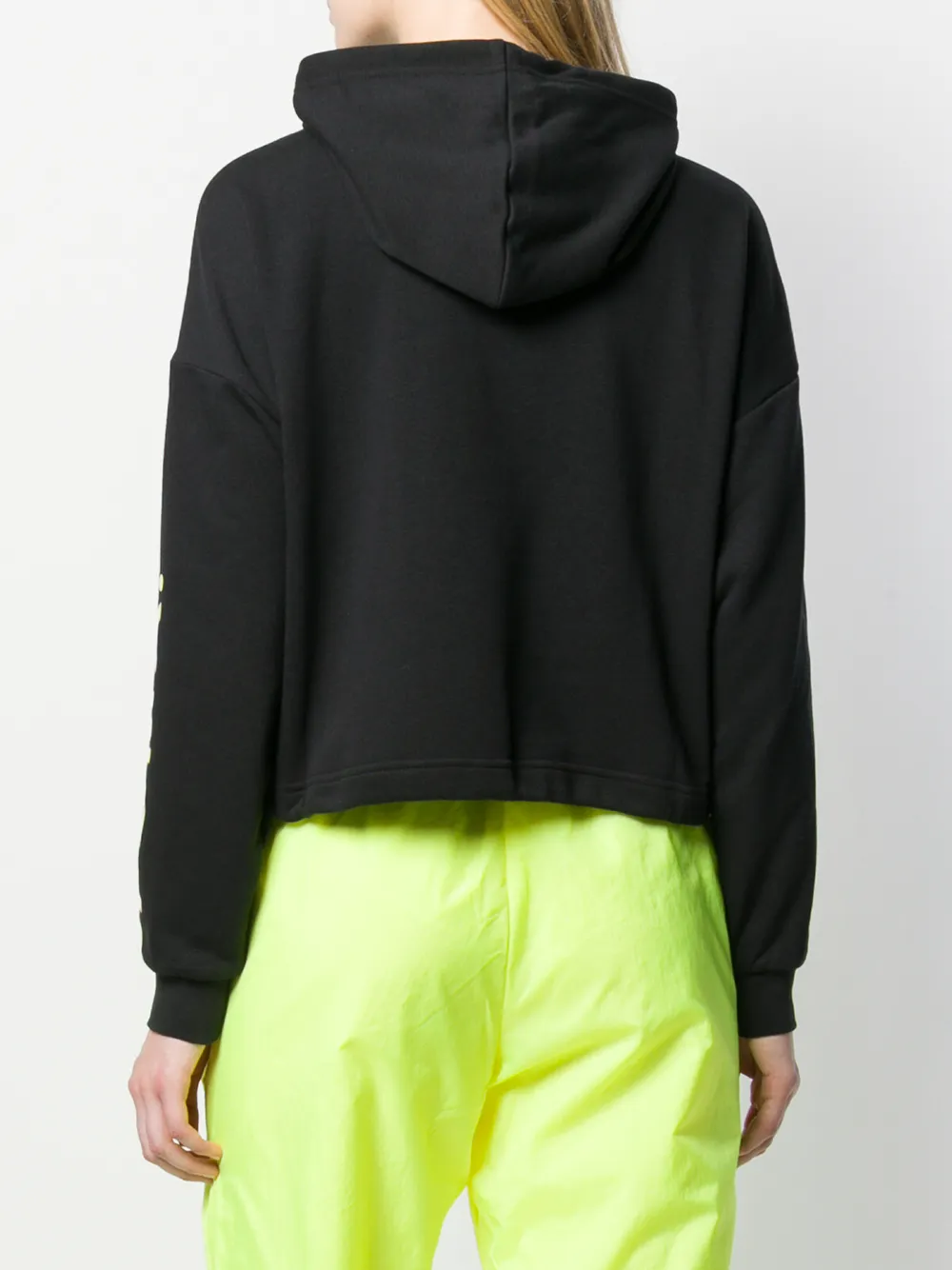PUMA Cropped hoodie Zwart